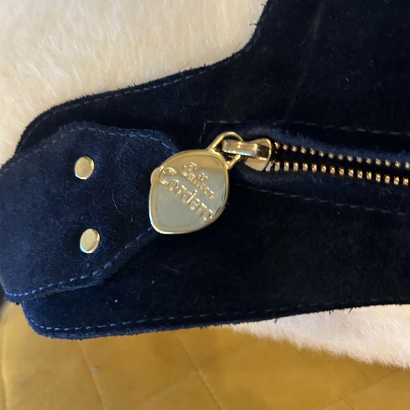 Calleen Cordero Gavranita Belt Bag in navy blue suede - Picture 6 of 10